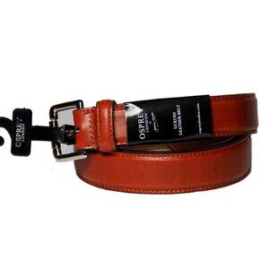 Osprey London Luxury Saddle Leather Belt Cognac Men's Size 40